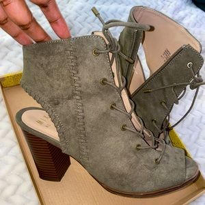 Mix No. 6 Olive Green Booties